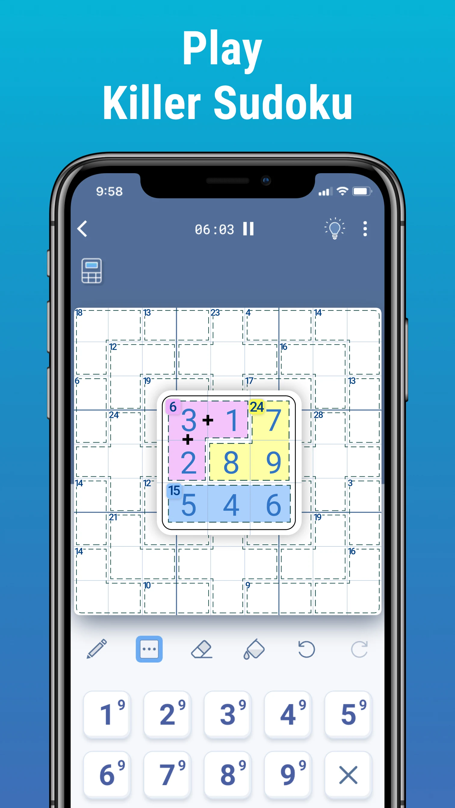 Killer Sudoku by Logic Wiz screenshot